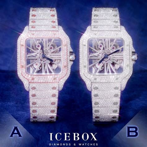 cartier watch diamond icebox